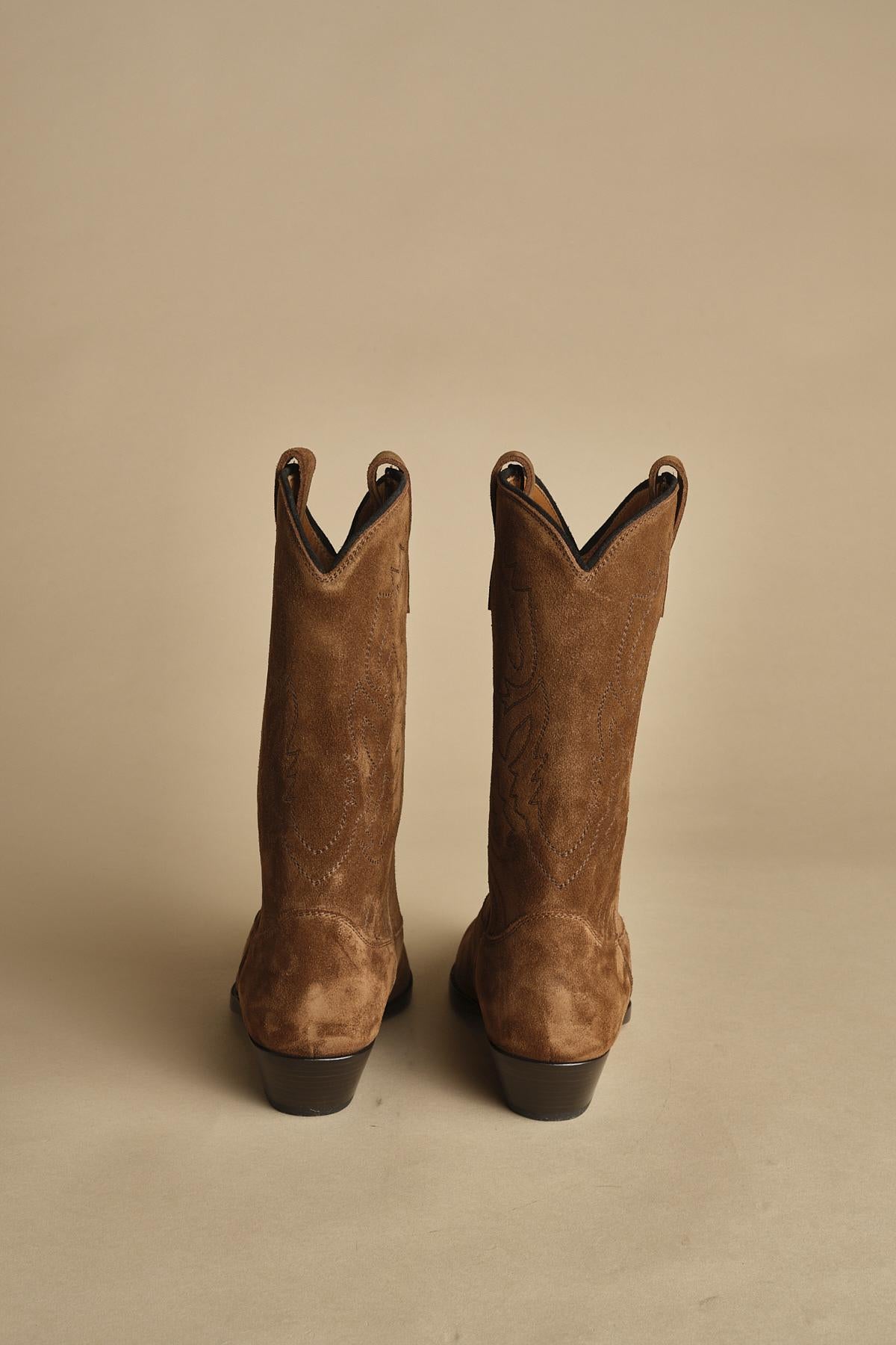 stivaletto medio texano. B10984-LIG-DC CUOIO buttero 