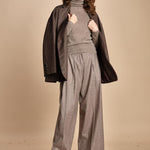 pantalone due pinces lana e seta. PETRA PE81 RES MA nine in the morning 