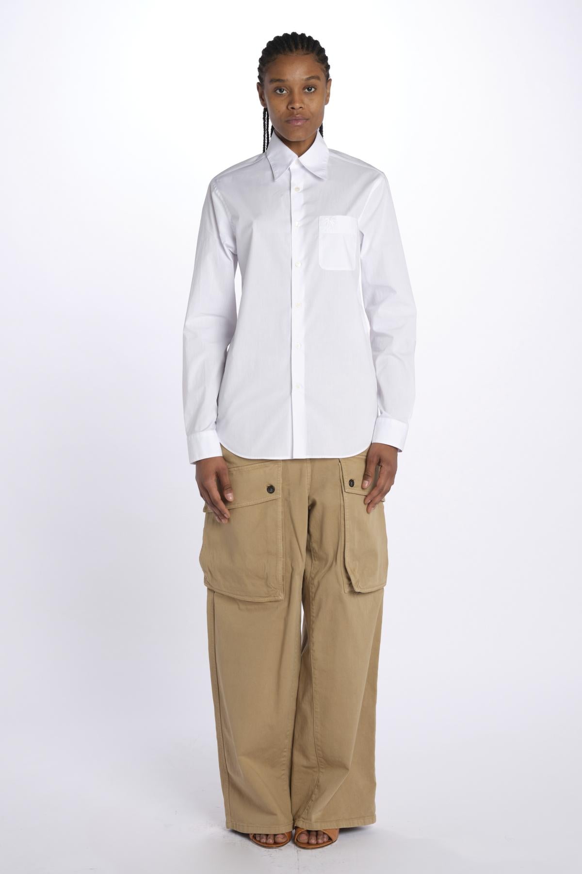 Camicia con palma G021 6218 1101 n21 