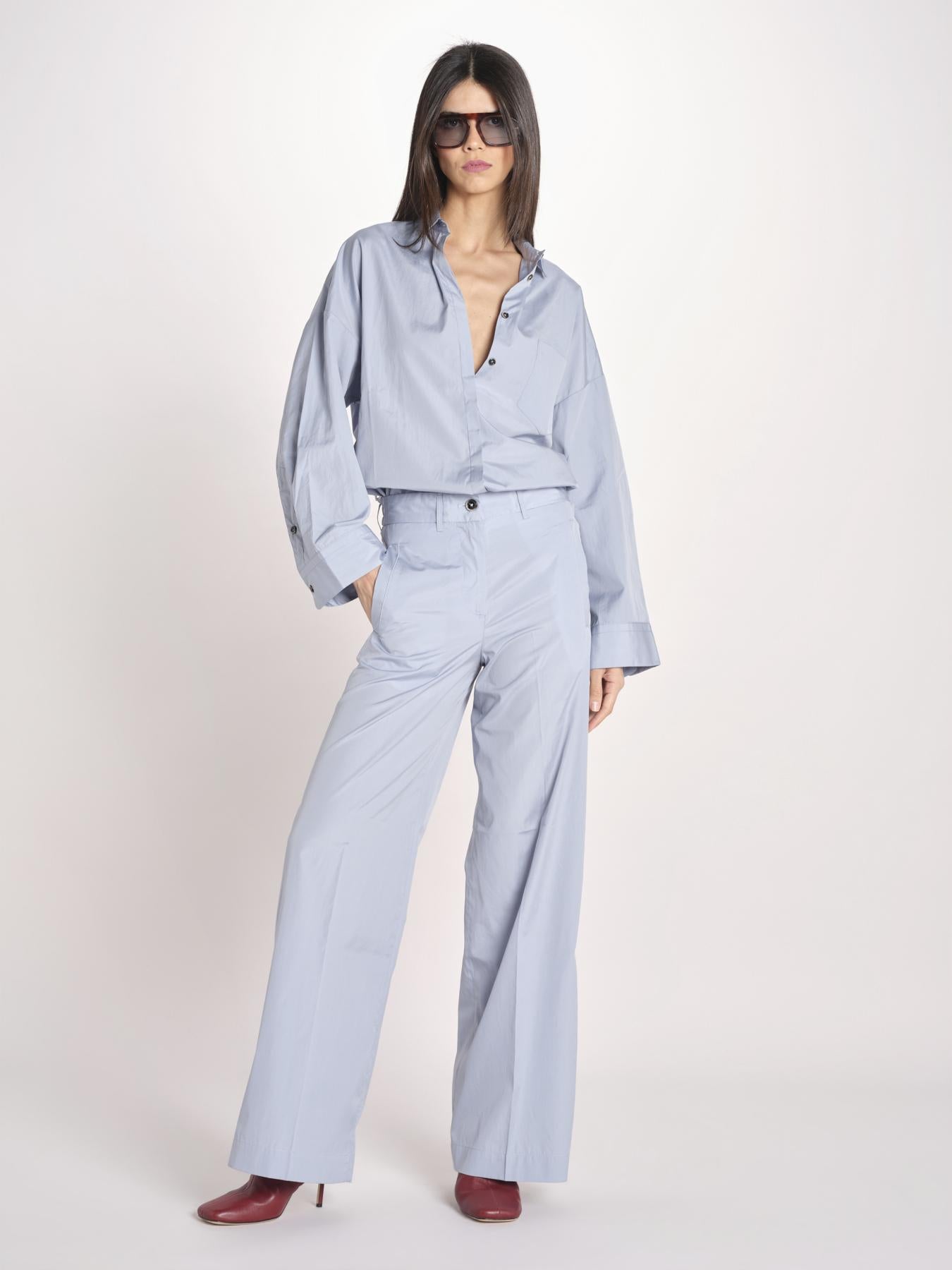 camicia maschile in popeline AMANDA AMD20 CELESTE nine in the morning 