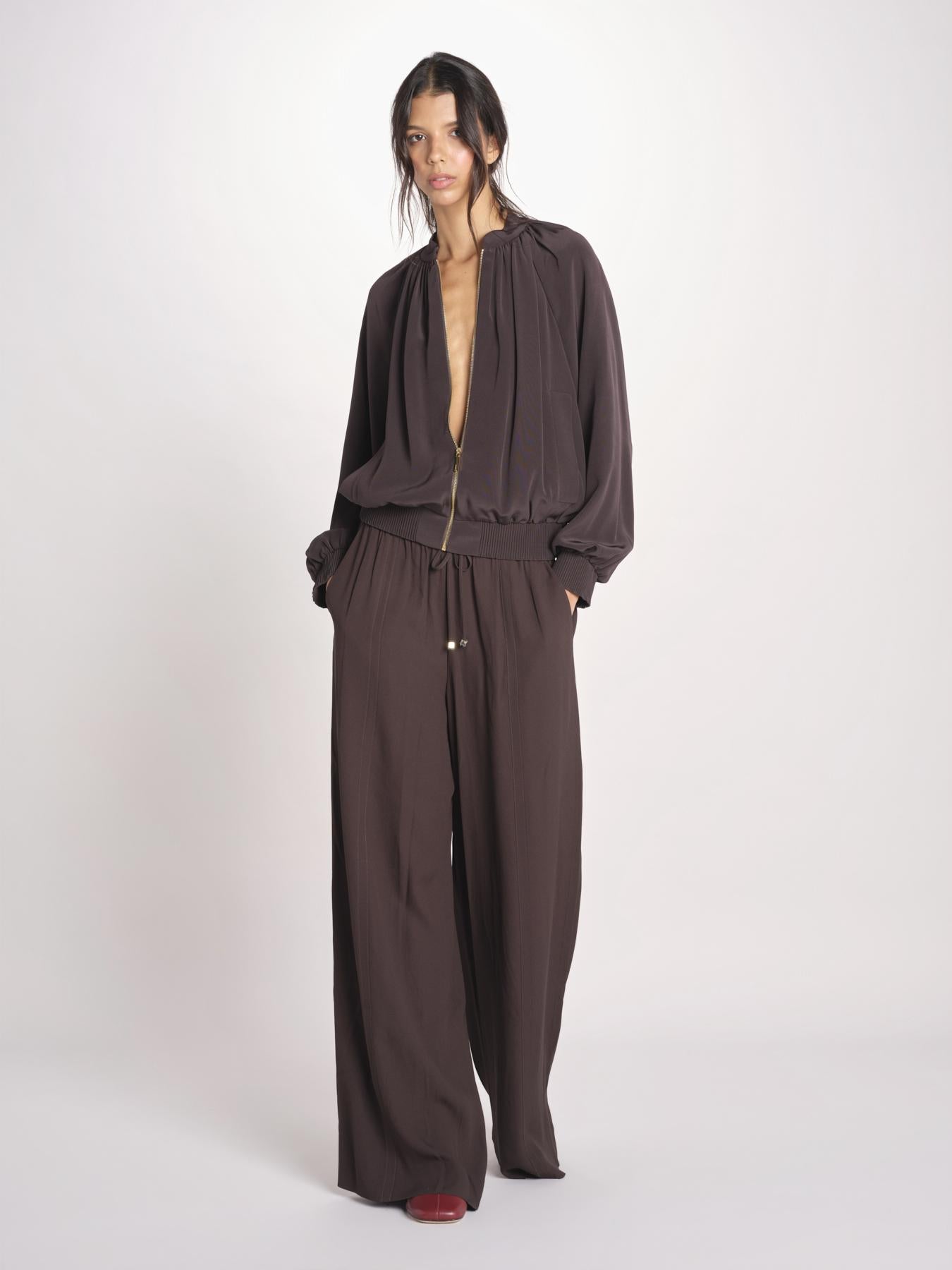 bomber in satin JF009669 COCOA 1204 joseph 