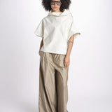 t-shirt in cotone tasatello U2167 SHIRT IVORY dusan 