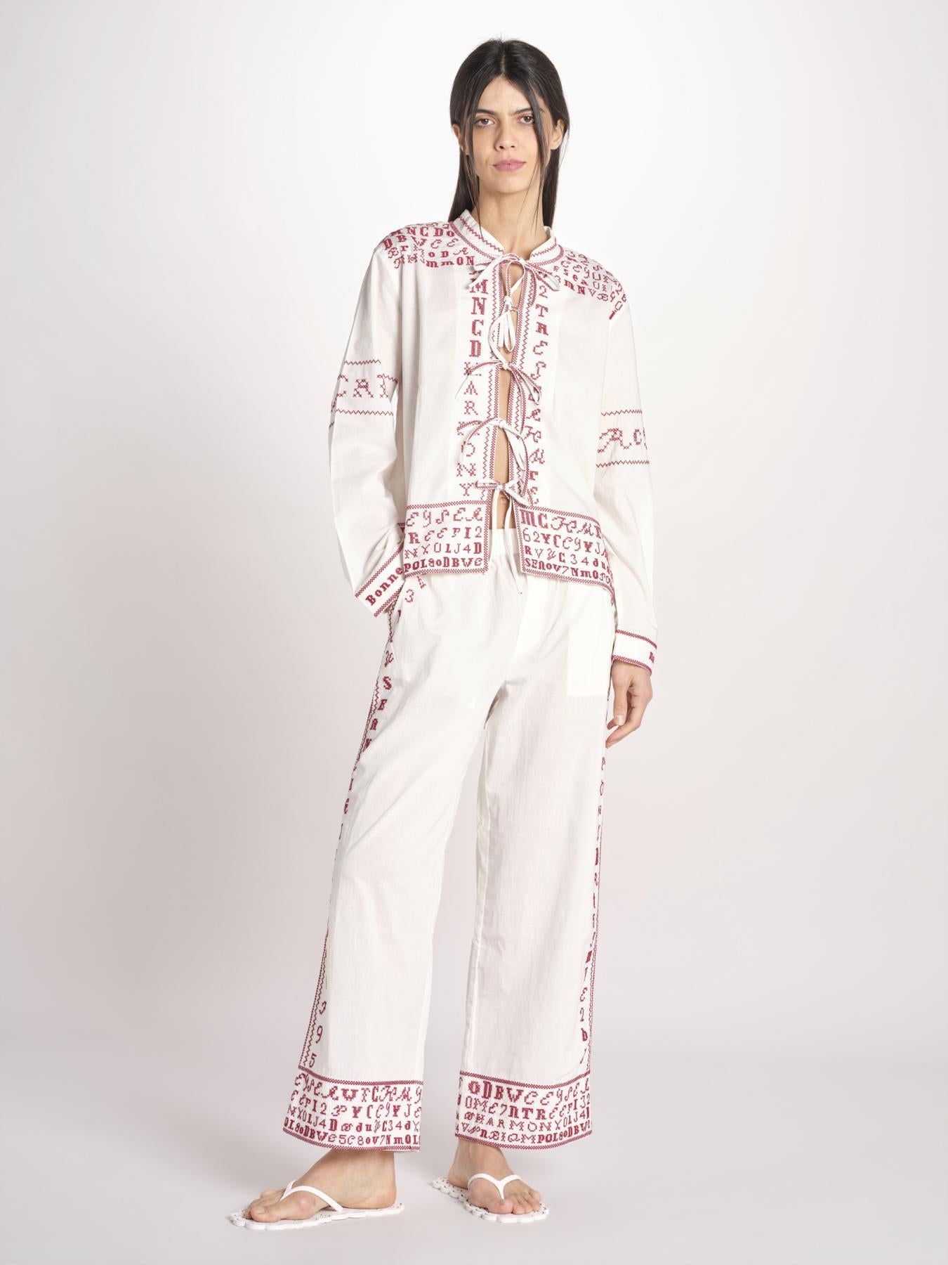 set pigiama 801 WHITE sea ny 