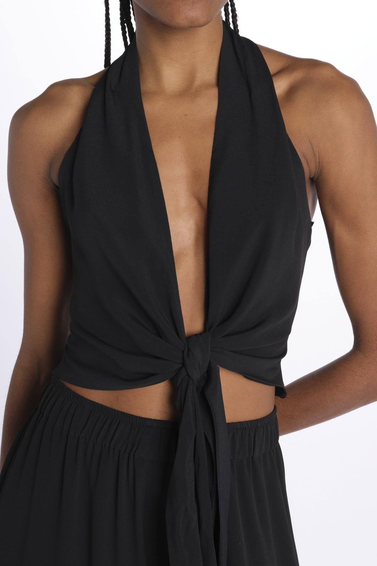 Top con nodo 41352-412 NERO federica tosi 