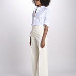 pantalone dritto in cotone MELODY 684 5410 quelledue 
