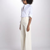 pantalone dritto in cotone MELODY 684 5410 quelledue 