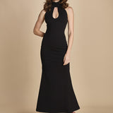 abito lungo con scollo americana MY TYPE BLACK undress code 
