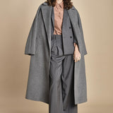 pantalone con pinces tela lana ADELFI 2525136072600 GRIGIO weekend maxmara 