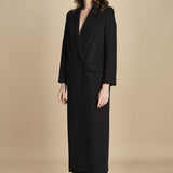 cappotto lungo smoking JIL ANN  IO1100X9049 BK999 ivy oak 