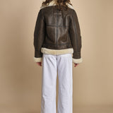 giaccone in montone LC1259 BROWN schott 
