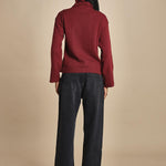 d2500895 dolcevita con manica a campana by milaura. d2500895 10868 BORDEAUX milaura 