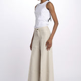 Pantalone GRACE taschina misto lino zampa GRACE TMLS06 182 ps don't forget me 