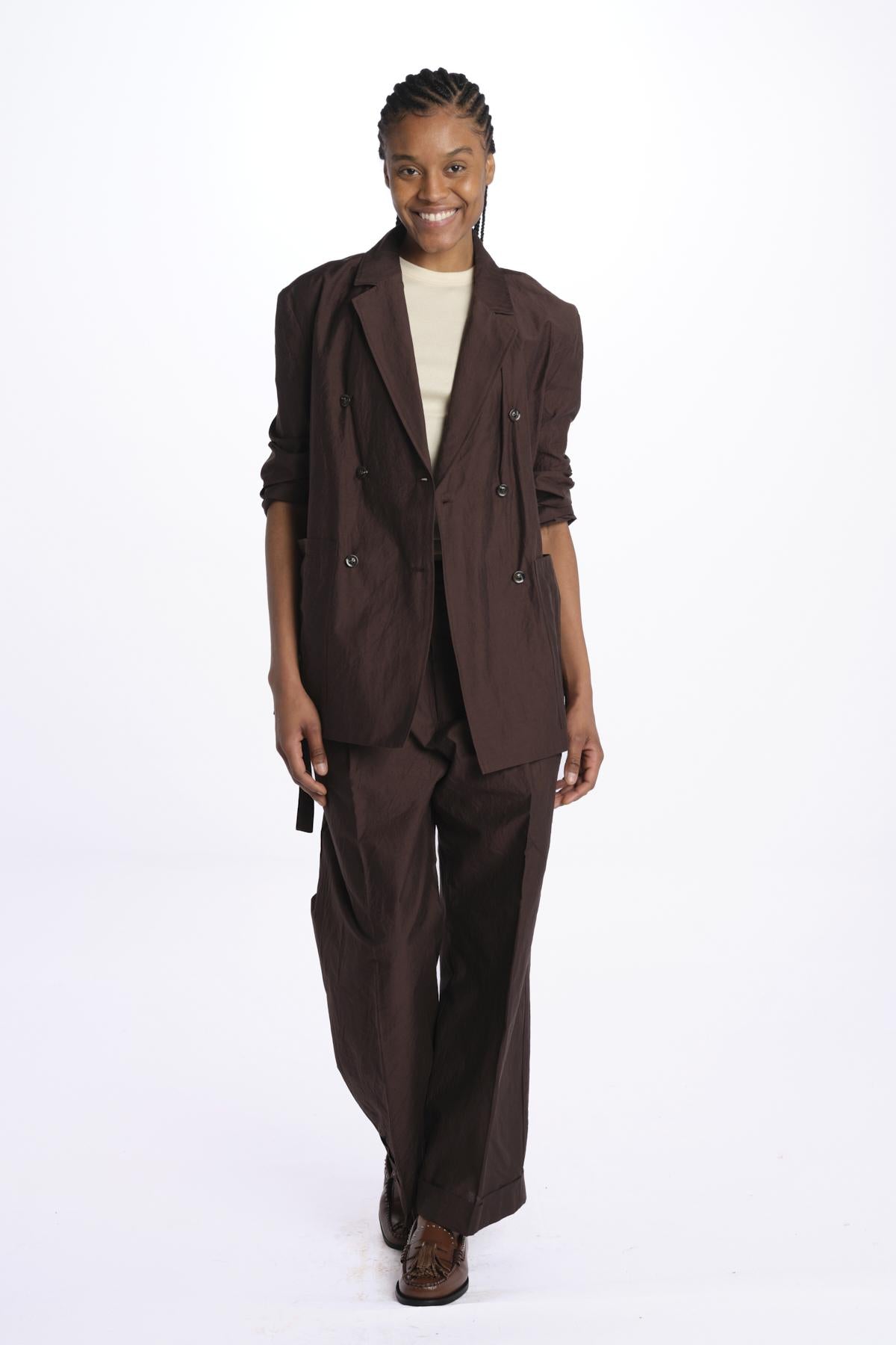 DREW Blazer doppio petto con cintura VES1600DREW MAR0125S soeur 