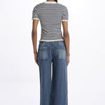 ADDY KNIT s/slv tee E008 MULTI sea ny 