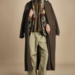 camicia con nastri intrecciati MARONA OLIVE GREEN scarlett poppies 