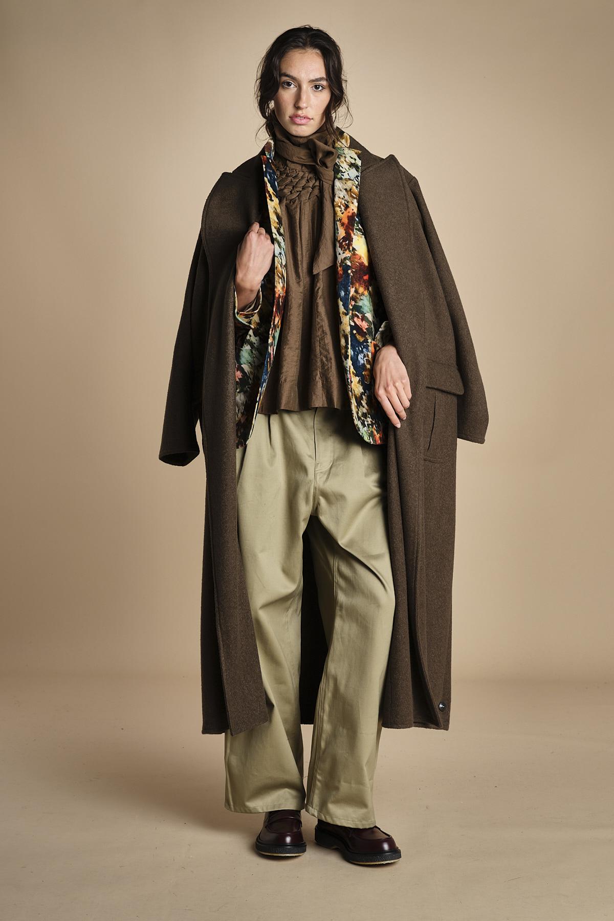 camicia con nastri intrecciati MARONA OLIVE GREEN scarlett poppies 
