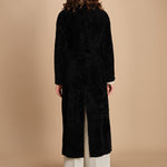 24098 cappotto doppiopetto in astrakan 24098300 NERO milaura 