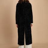 24098 cappotto doppiopetto in astrakan 24098300 NERO milaura 