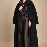 pantalone a vita bassa con elastico in lana e seta. ASTRID STR02 MORO nine in the morning 