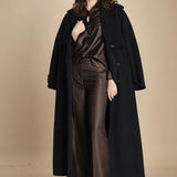 pantalone a vita bassa con elastico in lana e seta. ASTRID STR02 MORO nine in the morning 
