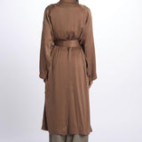 28A50 trench over in crepe satin 28A50 CACAO dusan 