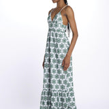 Abito LOUVE spallina ricamo fiori S25067 EYELETGREEN sundress 