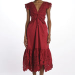 Abito RED BUTTERFLY ricamo farfalla 337217 RED farm rio 