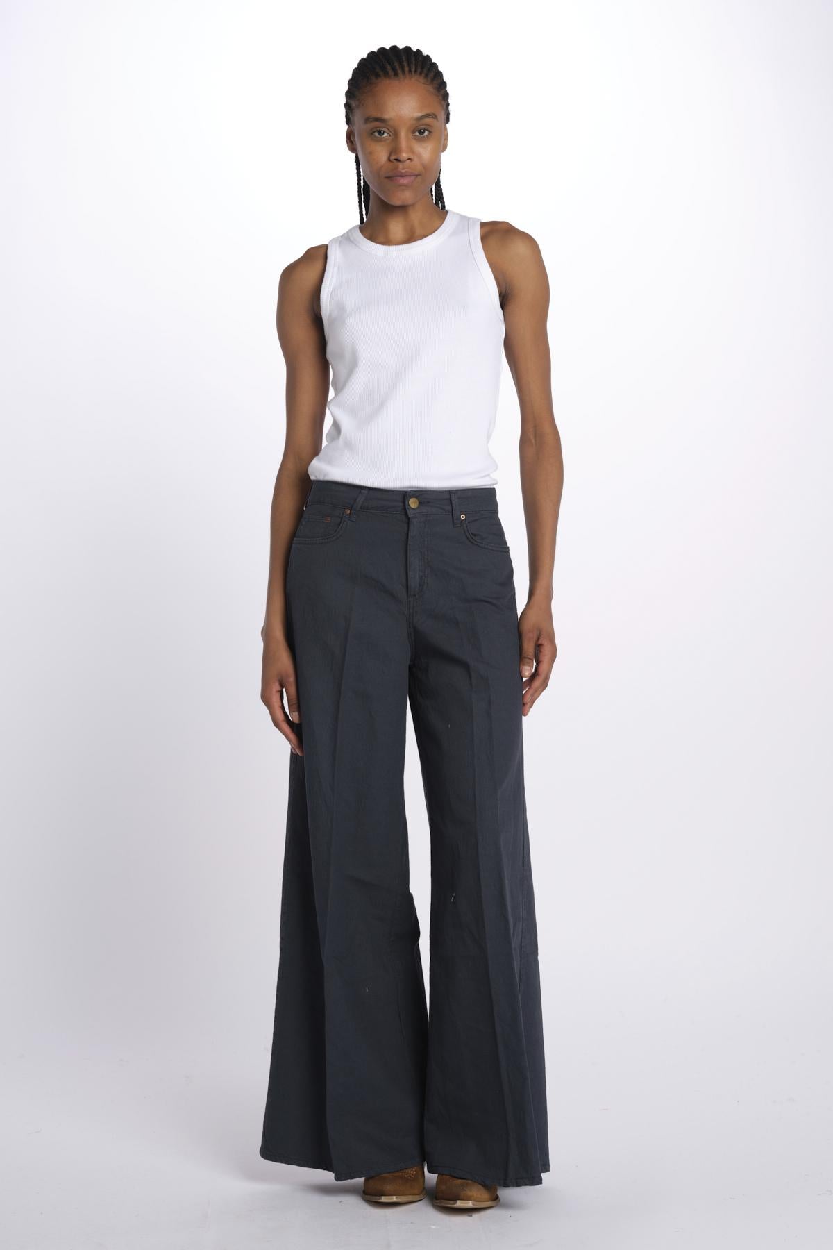 Pantalone SERENA misto lino 4 tasche SERENA TMLS06 040 ps don't forget me 