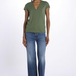 STORY CL tshirt scollo v JWTS02786 CORIANDER zadig & voltaire 