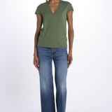 STORY CL tshirt scollo v JWTS02786 CORIANDER zadig & voltaire 