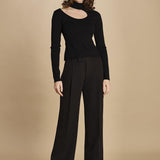 pantalone con pinces 30804-313 NERO 29 federica tosi 