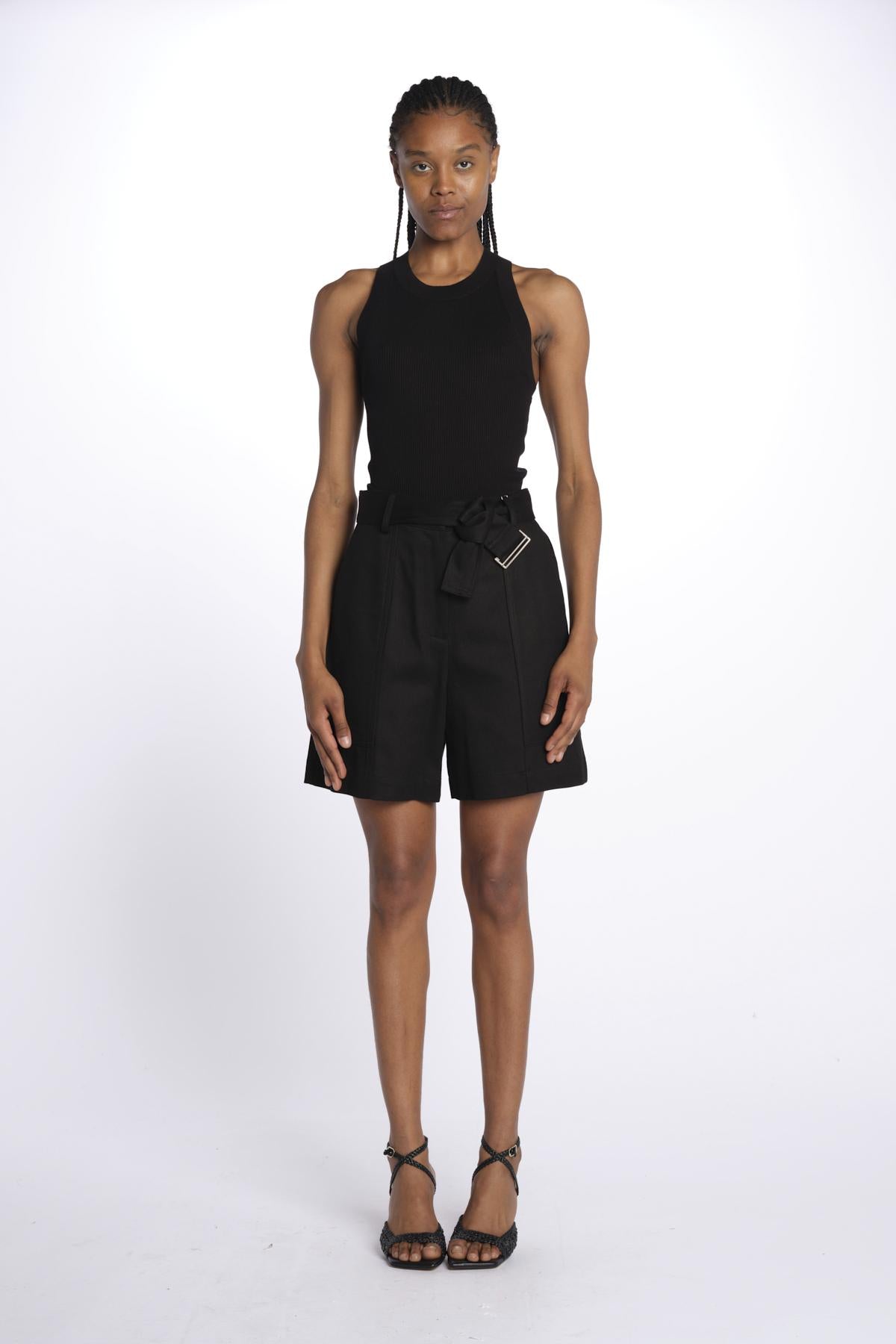 Bermuda con tasche 142704 BLACK lvir 