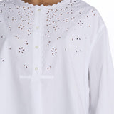 DESTINEE camicia girocollo sangallo CHE1645DESTINEE BLA0125S soeur 