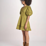 miniabito intrecciato OLGA KOMBU GREEN scarlett poppies 