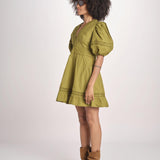 miniabito intrecciato OLGA KOMBU GREEN scarlett poppies 