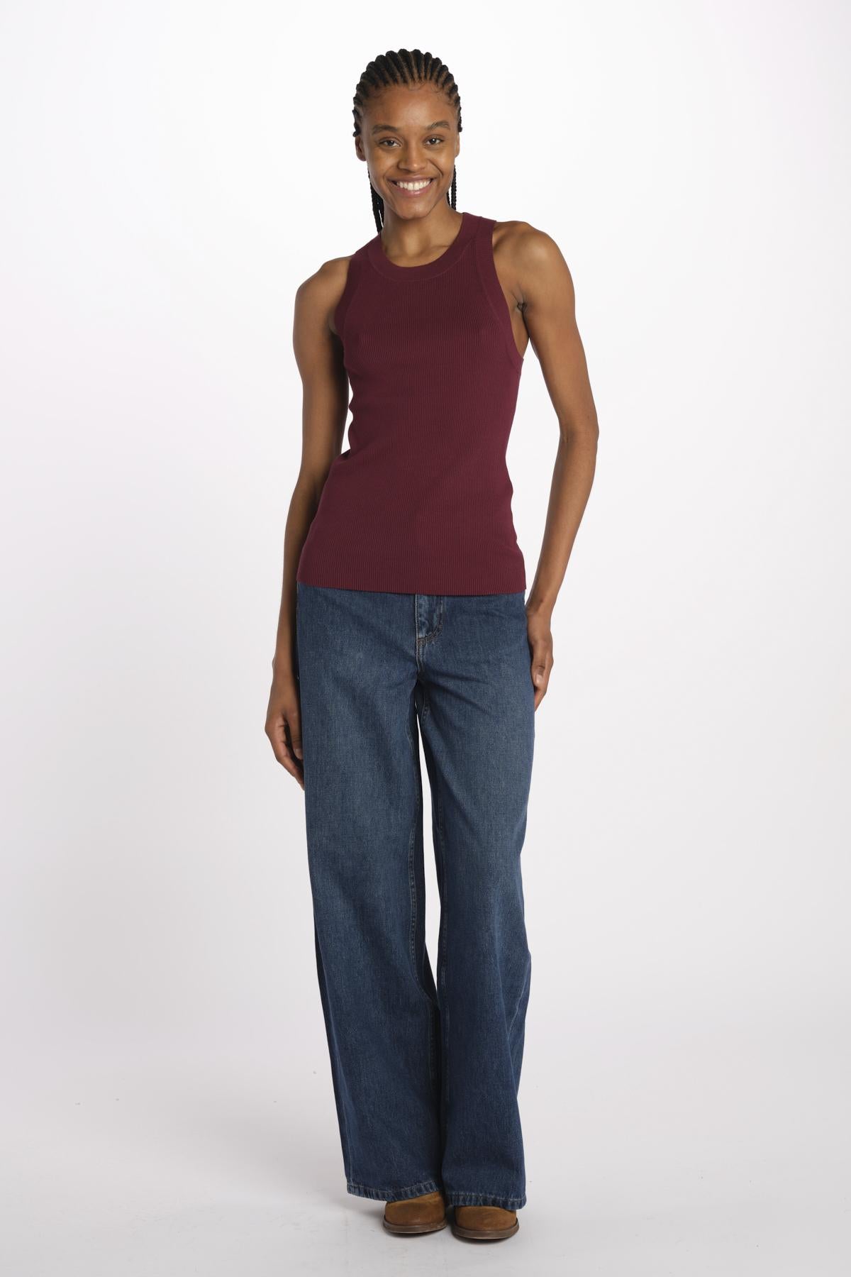 Canottiera EDEA costine EDEA BORDEAUX vanessa bruno 
