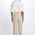 Pantalone lino spina LAMIA T2272F123 massimo alba 
