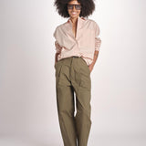 pantalone baloon con pinces PAN0623DALEY KAKI KAK0126S soeur 