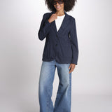 giacca due bottoni in cotone LIVI ESSELING NAVYBLUE true avenue 