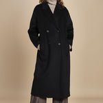 CLARA cappotto doppiopetto IO1111105 MC2163 PINSTRIPE ivy oak 
