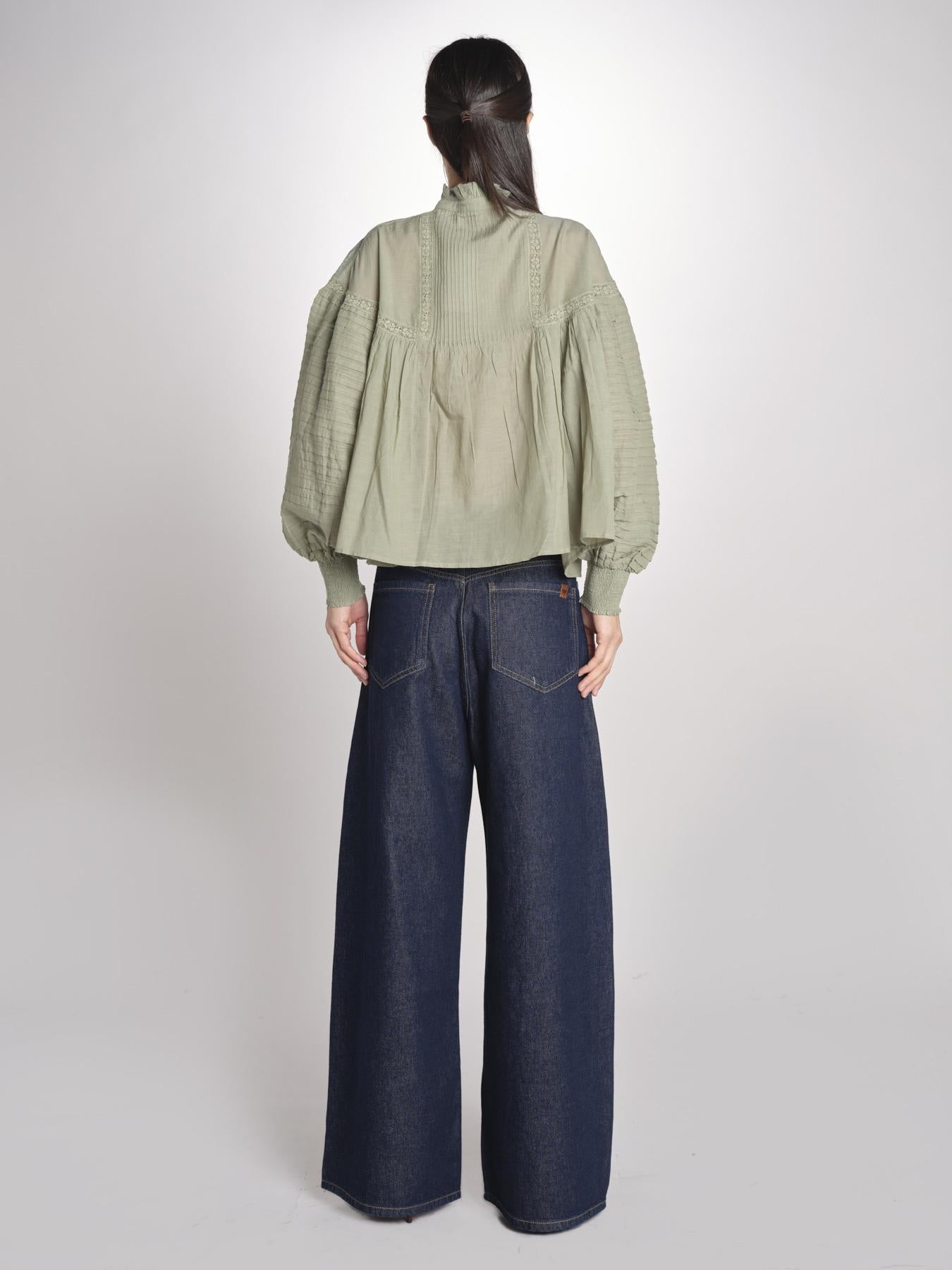 Camicia con ricami nervature DAHALIA 2HVA27-V09771 AMANDE vanessa bruno 
