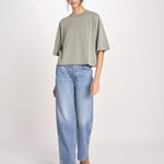 t-shirt over VOSS61 T1473_PS26 721 OXYD GREY bellerose 