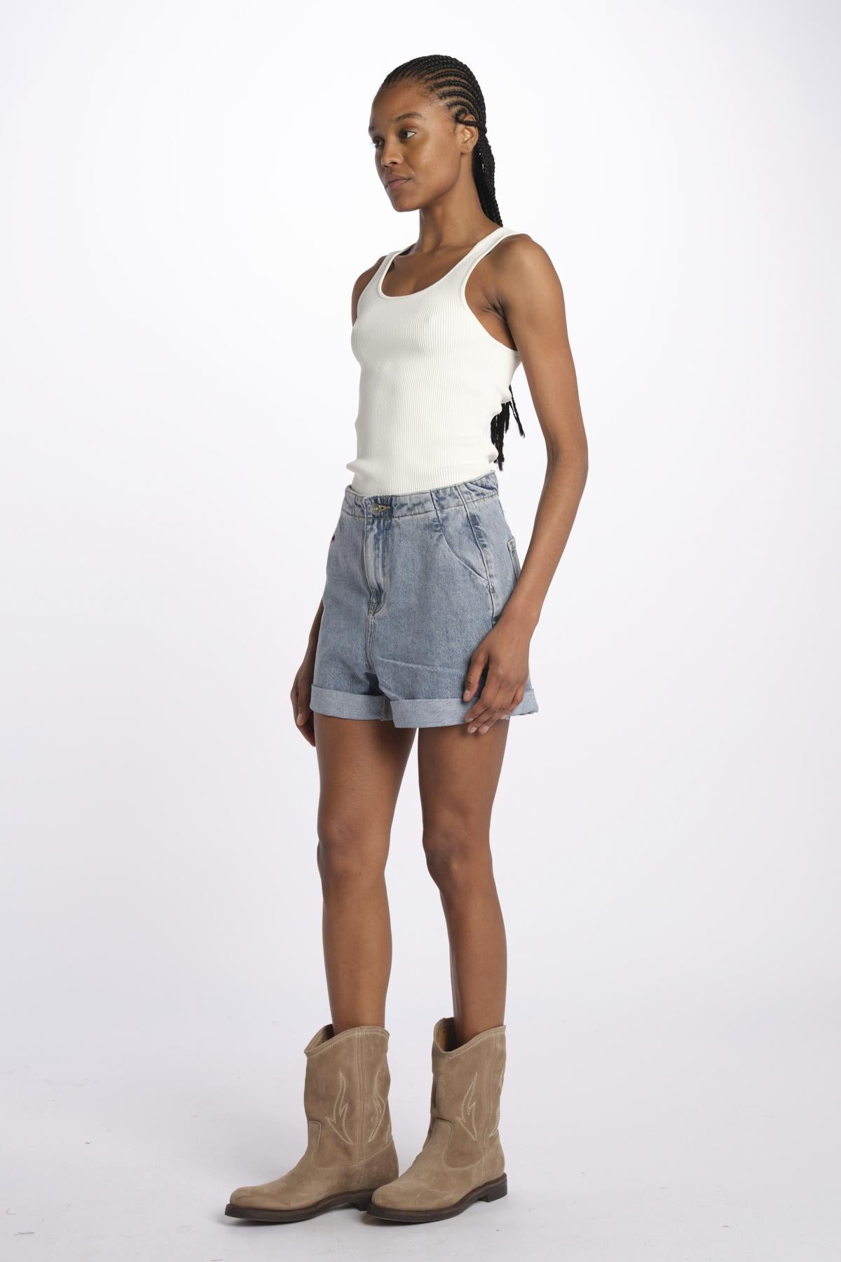 AMY short jeans fl 32 sh0 by fam. AMY BLUE fam 