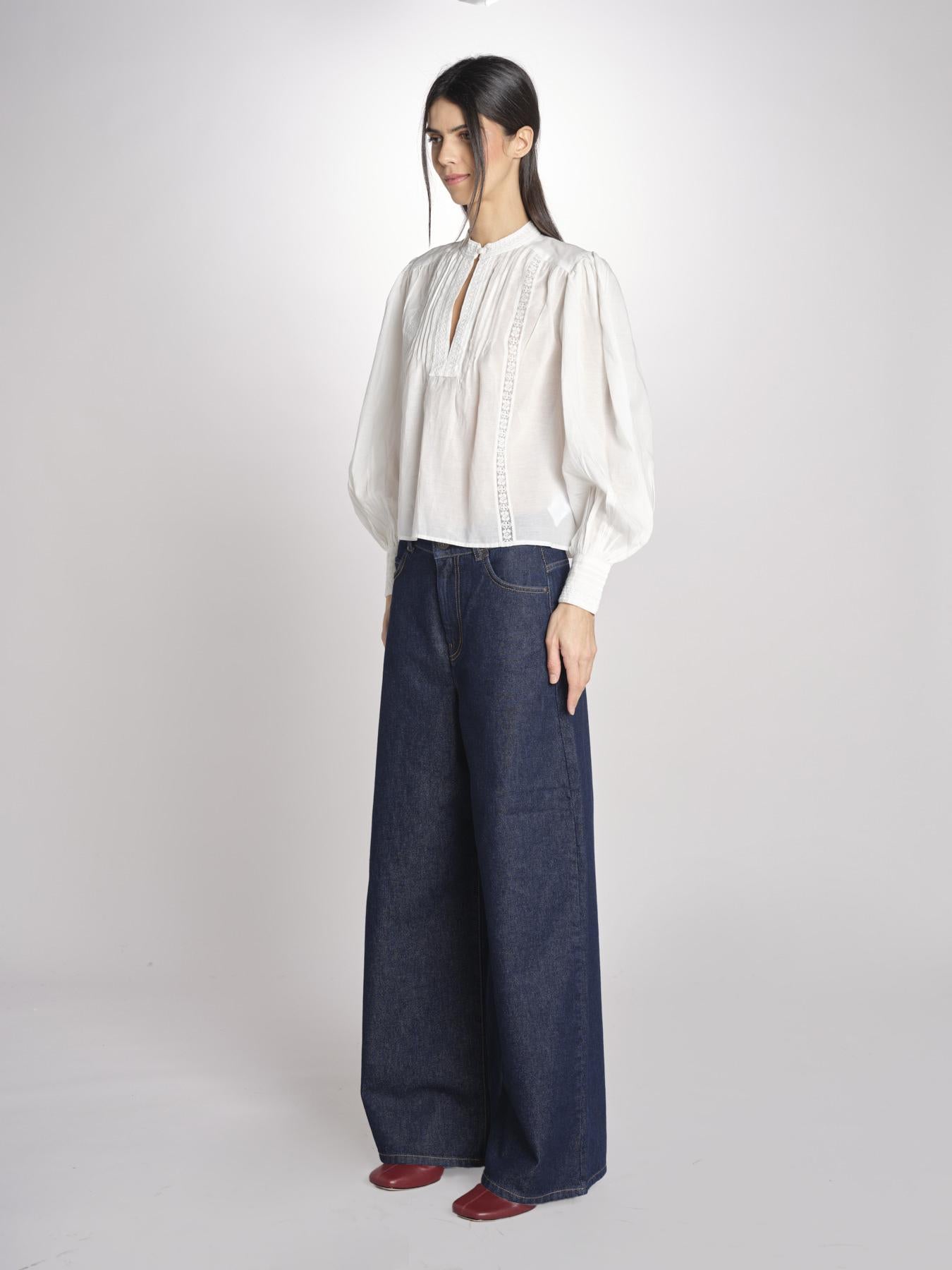 Camicia voille GANIA 2HVA27-V09847 BLANC vanessa bruno 