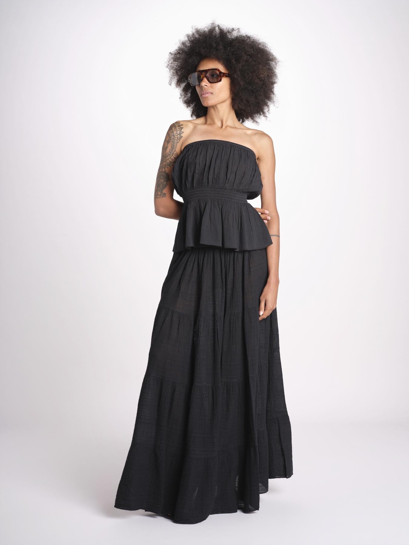 top con elastico PHOEBE BLACK christianzen 