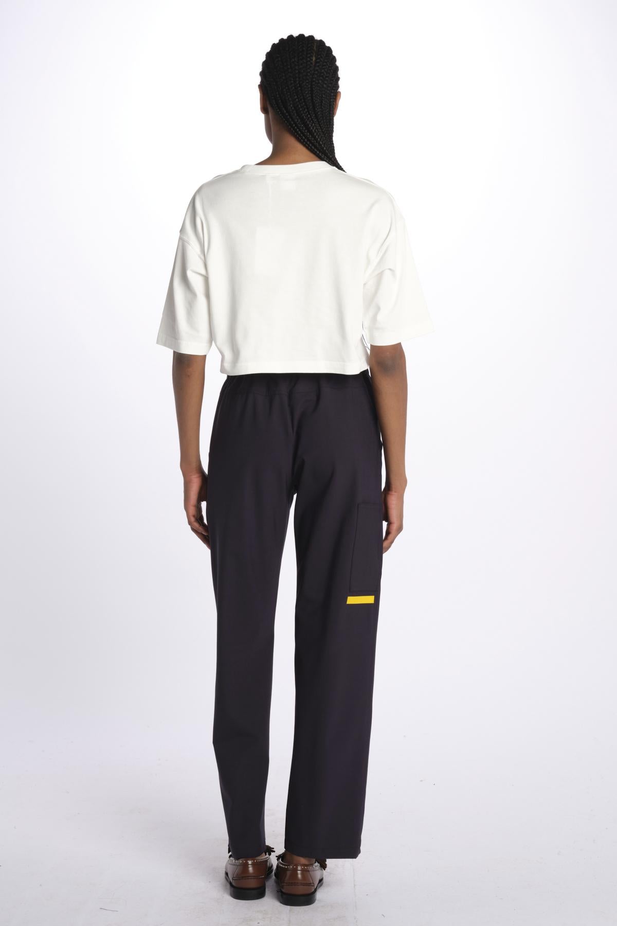 T-Shirt cropped logo Z500 NATURALE aspesi 