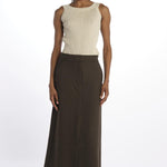 Gonna lunga con spacco davanti GAIA1564 MOSS studio nicholson 