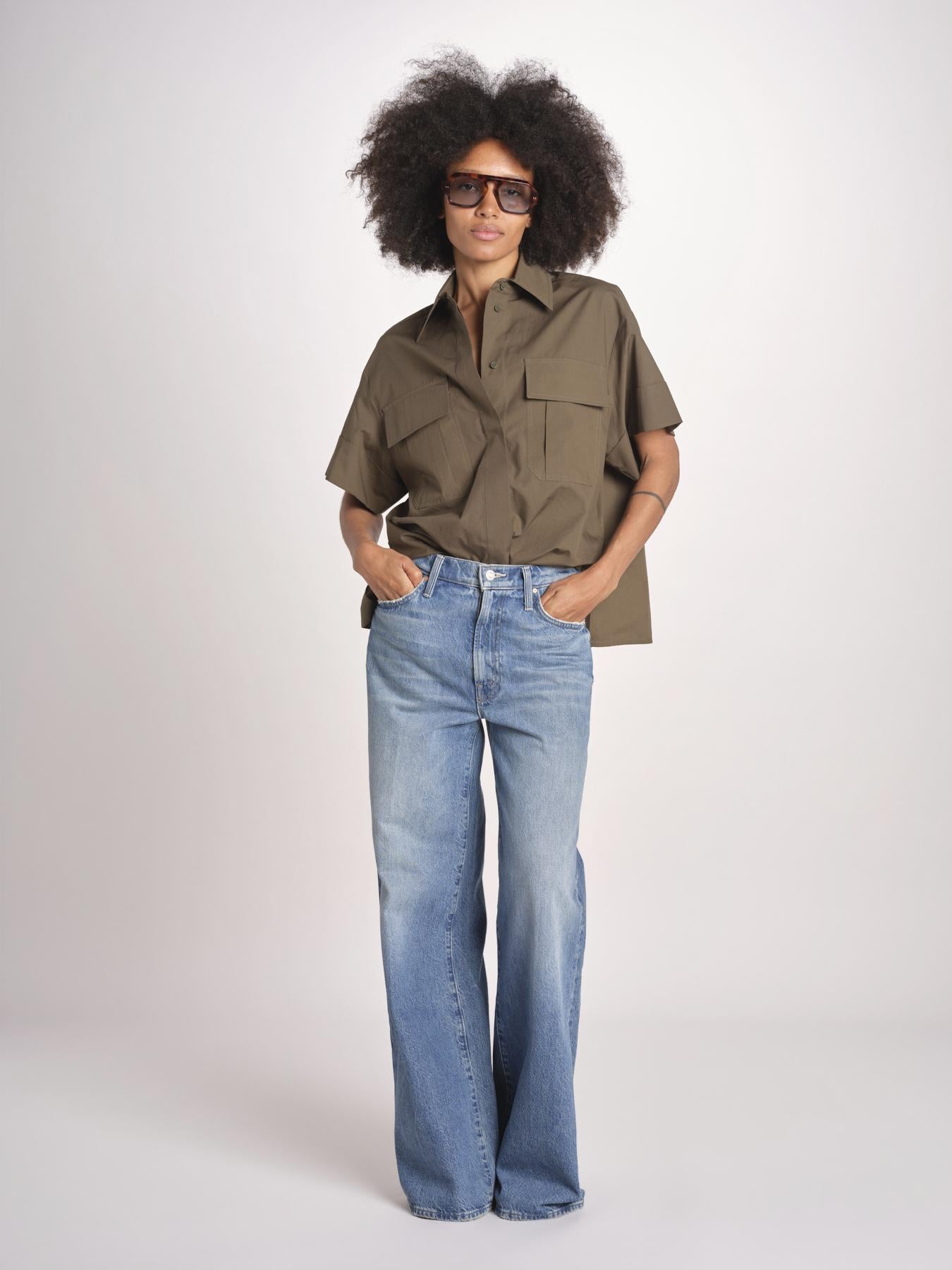 camicia m/c con tasche JF009663 PALM LEAF VER joseph 