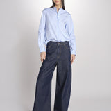 camicia con collo guru 5416 07126 AZZURRO aspesi 