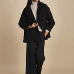 MELODIA pantalone cropped con risvolto in gabardina MELODIA 652339 3 quelledue 